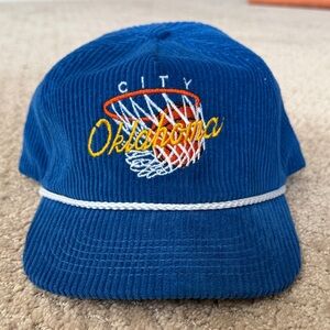 Oklahoma city Thunder corduroy hat